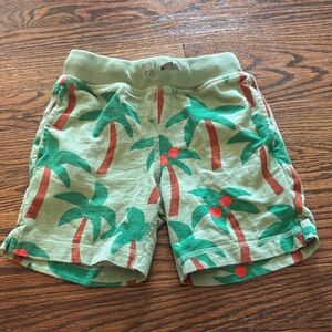 Hanna Andersson 100% Cotton Palm Tree Drawstring Shorts, 4T